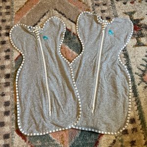 Size newborn (5-8.5 lbs) and small (8-13 lbs) love to dream swaddles.